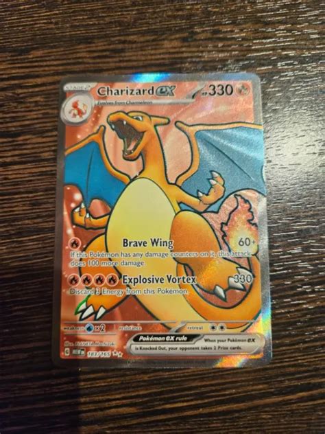 POKEMON TCG CHARIZARD Ex Scarlet Violet 151 183 165 Holo Ultra