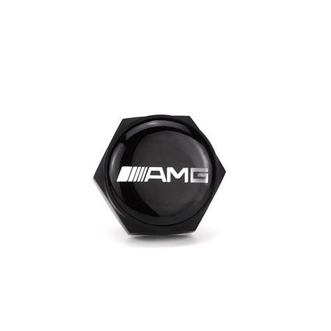 AMG Black License Plate Bolts - Tire Valve Caps, Car Accessories | Shop at Myvalvecaps.com