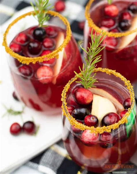 Cranberry Apple Spritzer Mocktail An Alli Event