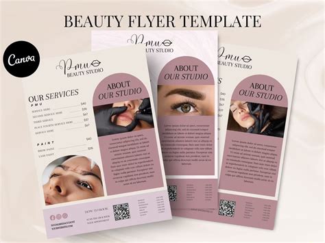 Pmu Template Flyer Brow Tech Lip Blush Microblading Esthetician