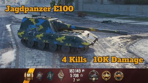 Jagdpanzer E Kills K Damage World Of Tanks Youtube