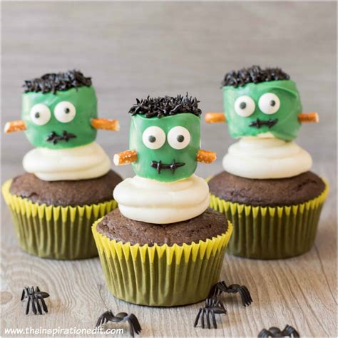 Frankenstein Cupcakes For Halloween · The Inspiration Edit