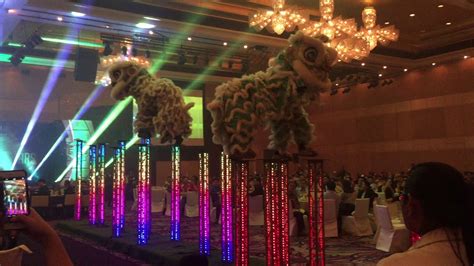 Klksk Acrobatic Lion Dance With Led High Poles Youtube