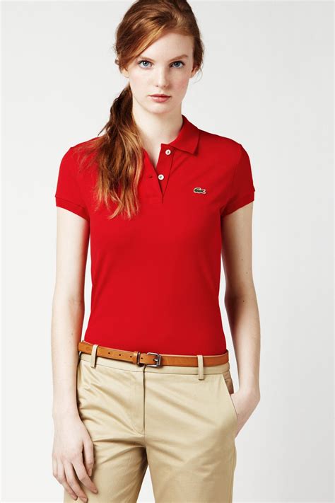 Polo Shirts For Women Red