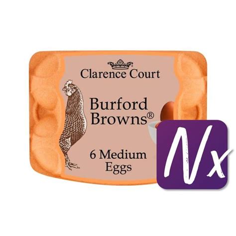 Clarence Court Burford Brown Medium Free Range Eggs Ocado