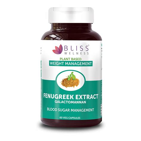 Bliss Welness Pure Sugar And Weight Management Fenugreek Seed Extract