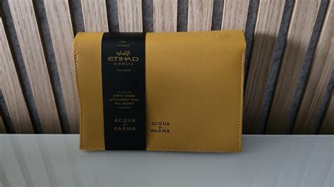 ETIHAD AIRWAYS BUSINESS CLASS AMENITY KIT ACQUA DI PARMA EBay