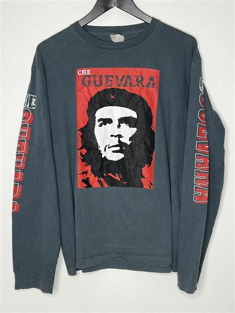 Vintage Che Guevara Icon Face Silhouette T Shirt Free Gem