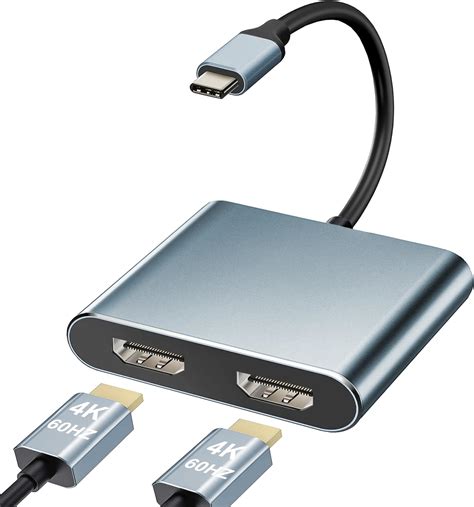 Amazon Usb C Hdmi 変換アダプタ 2 In 1 Hdmi 二つ 2画面出力 Hdmi 分配器 拡張モード ディスプレイ