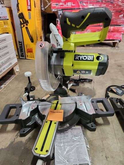 Ryobi 10 Amp Corded 7 1 4 In Compound Sliding Miter Saw Metzger Property Services Llc