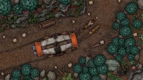 A Cart on the Grassy Road | Inkarnate - Create Fantasy Maps Online