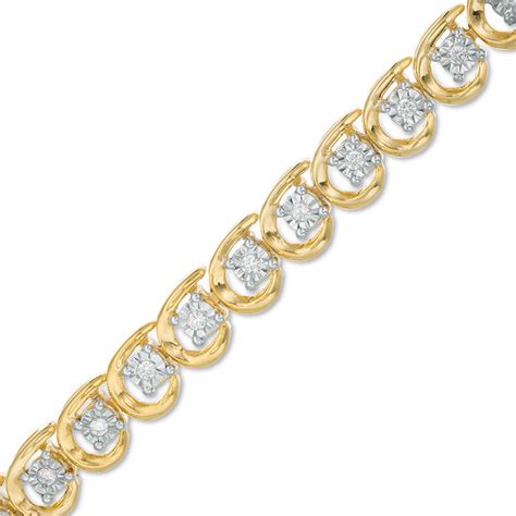 1 2 CT T W Diamond Tennis Bracelet In 10K Gold Zales