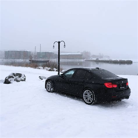 My M3 in the snow, days after picking her up last March : r/BMW