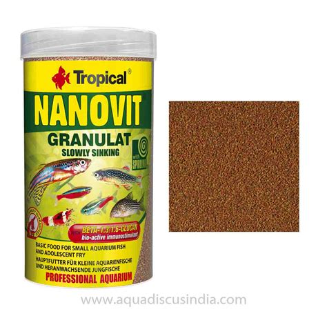 Tropical Nanovit Granules – Multi-ingredient Food For Small Fish ...