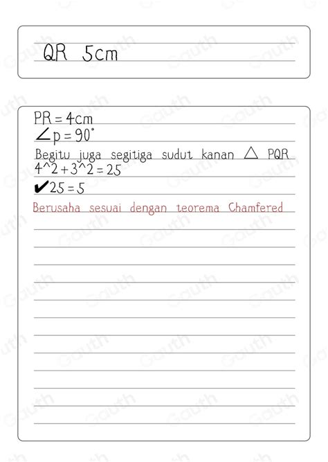 Solved C Diagram Below Shows A Triangle Pqr Rajah Di Bawah