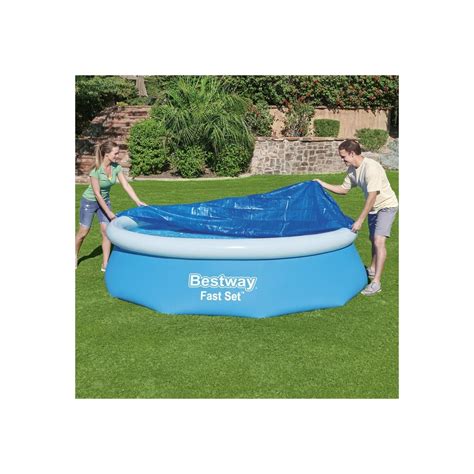 Couverture De Piscine Flowclear Fast Set 305 Cm Bestway à Prix Carrefour