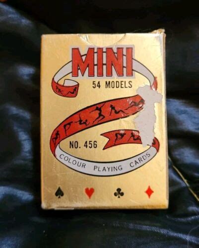 Vintage Full Pack Mini Playing Cards 54 Nude Models 456 EBay