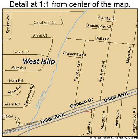 West Islip New York Street Map 3680302