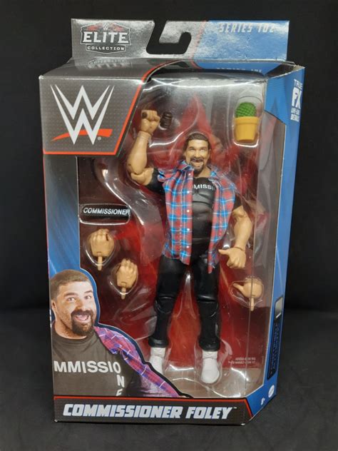 WWE Elite 102 Commissioner Foley Hobbies Toys Toys Games On Carousell