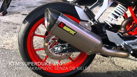 Ktm Superduke 390 Scarico Akrapovic Senza Db Killer The Sound Of Ktm