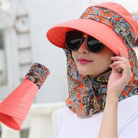 Visera Plegable De Ala Ancha Para Mujer Sombrero De Sol Con Visera