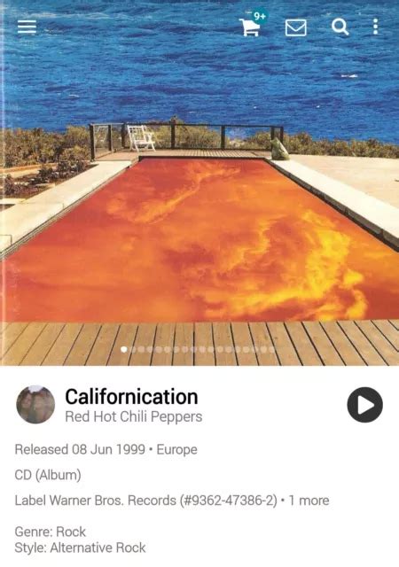 RED HOT CHILLI Peppers Californication CD Hi Tech AOR Melodic Soft Rock EUR