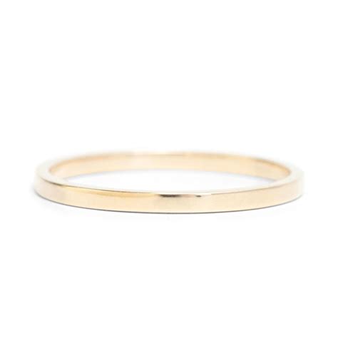 Catbird Classic Wedding Bands Flat Band 1mm Classic Wedding Band