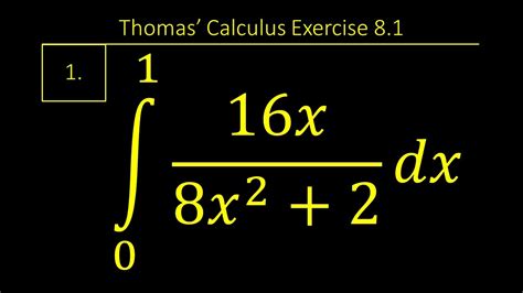 Exercise 8 1 Question 1 Thomas Calculus 14th Edition Chapter 8