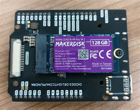 Nvme B M Key Makerdisk Ssd Gb With Raspberry Pi Os