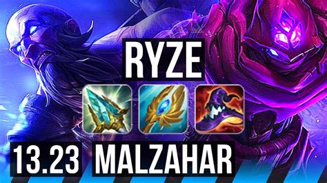 Ryze Vs Malzahar Mid 1015 20m Mastery 700 Games Na Master