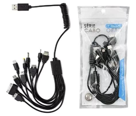 Cabo Usb Universal Multi Carregador Em Le It Blue Mercadolivre