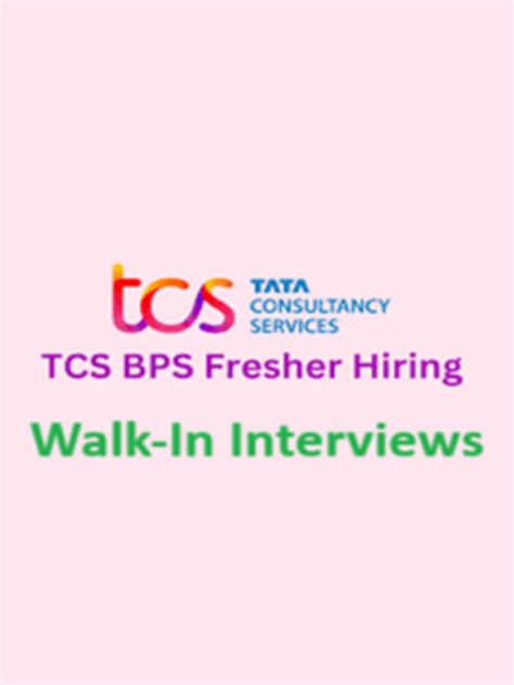 TCS BPS Job News Current Opening As A Freshers Back End Operations Data