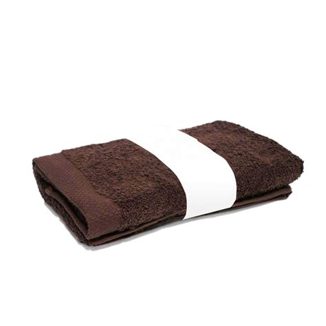 Serviette De Toilette X Cm Coton Uni Pure Marron Linnea Linge De