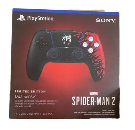 Playstation 5 Ps5 Marvels Spider Man 2 Dualsense Controller Limited