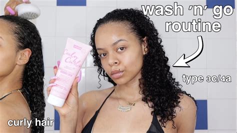 Curly Hair Wash Day Routine On C A Hair Damaris Temi Youtube