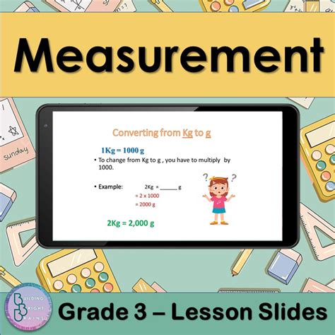 Measurement Powerpoint Lesson Slides For 3rd Grade Meter Liter