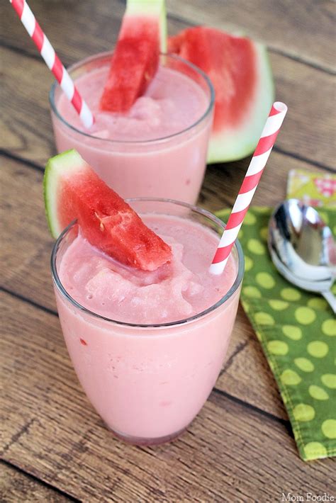 Watermelon Milkshakes Vegan Milkshake Recipe Mom Foodie