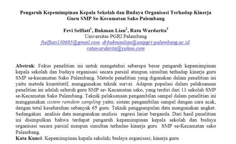 Awasome Contoh Jurnal Skripsi Pendidikan References Pendidikan Riset