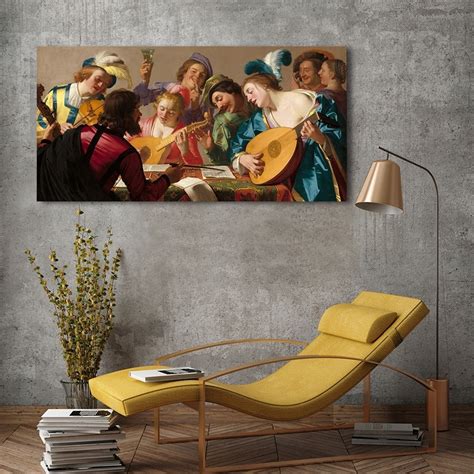 Wall Art Print Canvas And Poster By Gerrit Van Honthorst The Concert