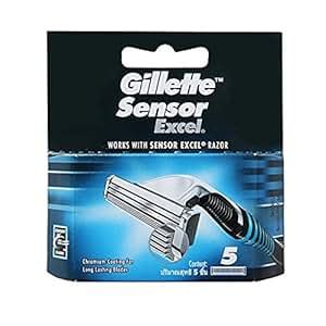 Amazon Gillette Sensor Excel Men S Razor Blade Refills 5 Count