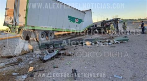 Conductor Grave Tras Destrozar Tr Iler En Choque Y Volcadura En Tramo