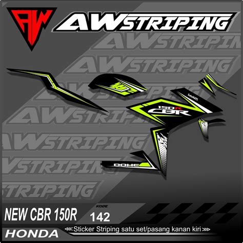 Jual Sticker Striping Lis Variasi New Cbr R Facelift Desain Strip