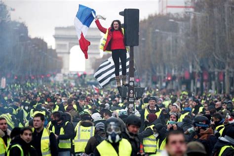 Tear Gas And Water Cannons In Paris As Grass Roots Protest Takes Aim At