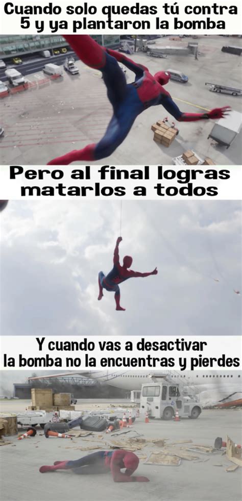 Meme de Counter Strike plantilla de Spidey LA MEJOR COMBINACIÓN DE