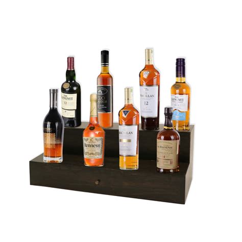 Handmade Liquor Bottle Display With Drawer Liqour Display Bar Organizer ...