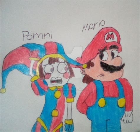 Pomni And Mario By Eddazzling81 On Deviantart