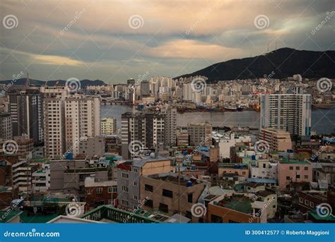 Busan South Korea Old Traditional Korean Neighborhood Stock Image