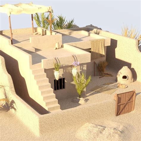 Ancient Egyptian House | CGTrader