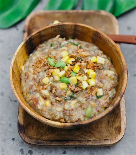 Ramadan Special Vegan Lambuk Style Red Rice Porridge