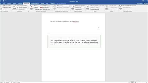 C Mo Insertar Citas Y Referencias Con Mendeley Youtube